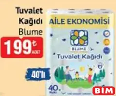 BLUME TUVALET KAĞIDI 40'LI fiyat ve kampanya bilgisi